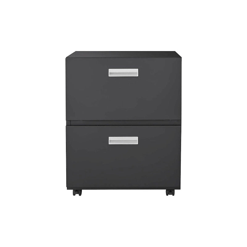 Office furniture Copier Cabinet Black 2 Door Steel Copier Stand Mobile Pedestal File Printer Stand