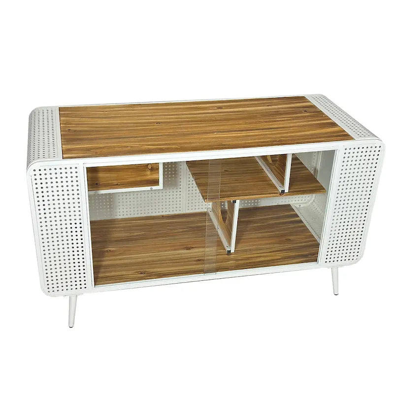 55.12 Spacious Cat House with Tempered Glass for Living Room